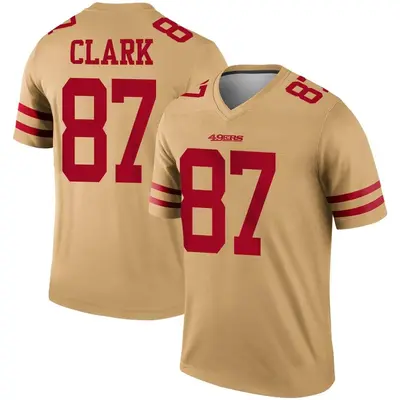 Youth Legend Dwight Clark San Francisco 49ers Gold Inverted Jersey