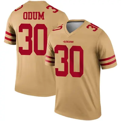 Youth Legend George Odum San Francisco 49ers Gold Inverted Jersey