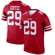 Youth Legend Glen Coffee San Francisco 49ers Scarlet Jersey