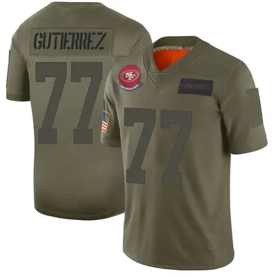 Youth Limited Alfredo Gutierrez San Francisco 49ers Camo 2019 Salute to Service Jersey