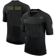 Youth Limited Custom San Francisco 49ers Black 2020 Salute To Service Jersey