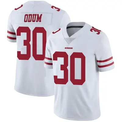 Youth Limited George Odum San Francisco 49ers White Vapor Untouchable Jersey