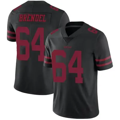 Youth Limited Jake Brendel San Francisco 49ers Black Alternate Vapor Untouchable Jersey