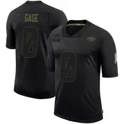 Youth Limited Russell Gage San Francisco 49ers Black 2020 Salute To Service Jersey