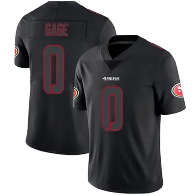 Youth Limited Russell Gage San Francisco 49ers Black Impact Jersey