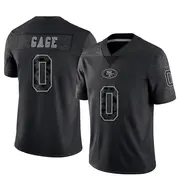 Youth Limited Russell Gage San Francisco 49ers Black Reflective Jersey