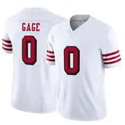 Youth Limited Russell Gage San Francisco 49ers White Alternate Vapor F.U.S.E. Jersey