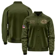 Youth San Francisco 49ers Olive Salute to Service Sideline Performance Jacket